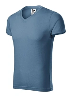 Pánské tričko slim fit M MLI-14660 petrolejové - Malfini