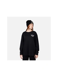Unisexové tričko ROSSIGNOL SUPER LS TEE, černé