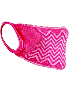 Result RV 015X Maska na obličej „Zigzag“, balení po 5 ks 30.V15X pink/pink