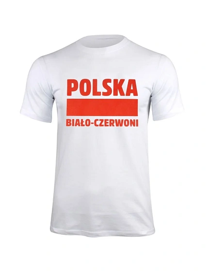 Unisex tričko Polsko bílá/červená S337909 Unisex tričko Polsko bílá/červená S337909