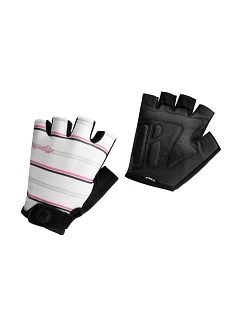 Rogelli dámské rukavice STRIPE bílo-růžové XL
