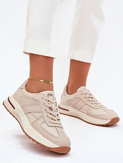 Kožené Dámské Sportovní Boty Sneakers Daniel Lopez Just Dare SS2D4043 Béžové