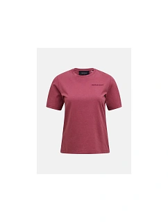 Dámské tričko PEAK PERFORMANCE W Original Small Logo Tee, červené