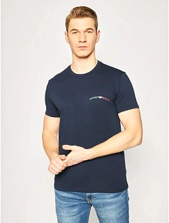 Pánské tričko 110853 0P510 00135 tmavěmodrá - Emporio Armani