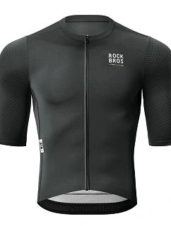 Cyklistický dres Rockbros 15220032001 ROAD TO SKY, pánský, s krátkým rukávem, velikost M – černý