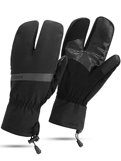 Zimní rukavice Rogelli NOVA LOBSTER, černé, velikost 2XL