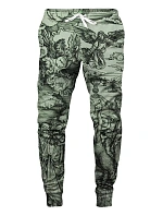 Unisex tepláky SWPN-PC AFD437 Zelená s potiskem - Aloha From Deer