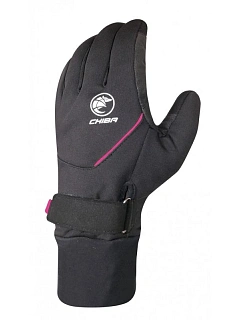 CHIBA Rukavice RAIN PRO černo-růžové L