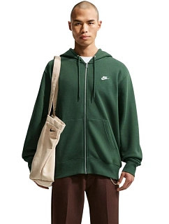 Pánská mikina Nike Club BB FZ Hoodie, zelená, FN3861 323, 2XL