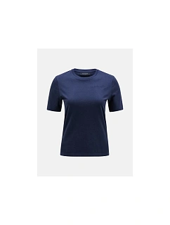 Tričko Peak Performance W Original Small Logo Tee námořnická modrá