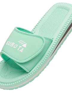 Náušníky Kubota se suchým zipem, klasické, v pastelově zelené barvě K25SS-100-001-17-1