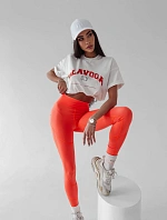 Dámské legíny 278049 neonově oranžová - Ola voga