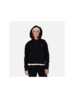 Dámská mikina ROSSIGNOL W WATERFALL H RELAX SWEATSHIRT černá dámská