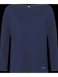 Dámské tričko na spaní QS6264E-2VZ tmavěmodrá - Calvin Klein