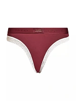 Dámské kalhotky BIKINI UW0UW04813 VLP vínové - Tommy Hilfiger