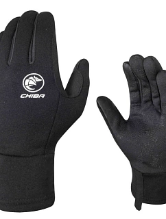 CHIBA Rukavice POLARFLEECE černé L