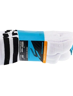 Skechers, 3ks pánské ponožky PF PBall Crew S01373HP-WBK, bílé, velikosti 41–46