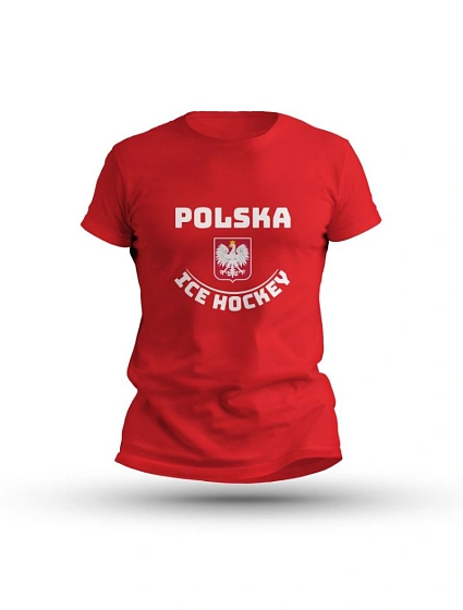 Lední hokej Polsko tričko s krátkým rukávem M SREBICEPLTS-RD Lední hokej Polsko tričko s krátkým rukávem M SREBICEPLTS-RD