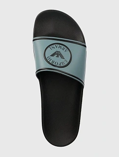 Pánské nazouváky XJPM14 XN870 S959 modré - Emporio Armani