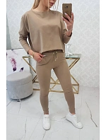 Souprava s oversize halenkou camel Souprava s oversize halenkou camel