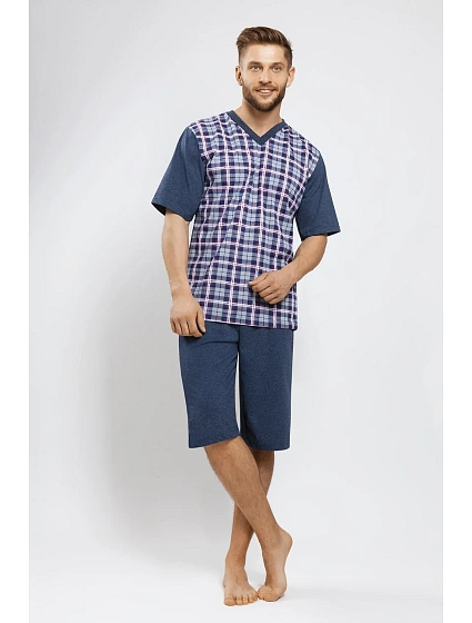 Pánské pyžamo Gucio 727 kr/r S-2XL Pánské pyžamo Gucio 727 kr/r S-2XL