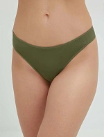 Dámské tanga QF6816E 0SR khaki - Calvin Klein