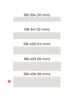 Ramínka k podprsence Julimex 18mm RB 406,407