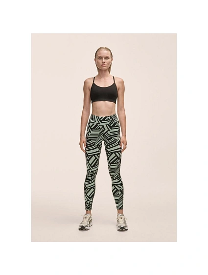 Dámské legíny Casall Essential Printed Tights, zelené Dámské legíny Casall Essential Printed Tights, zelené