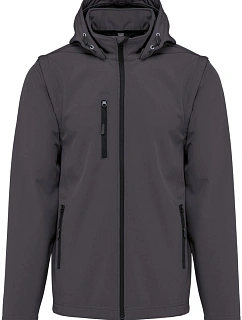 Kariban K 422 Unisex 3-vrstvá softshellová bunda s kapucí 20.K422 titanium