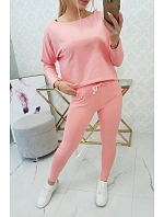 Sada s oversize halenkou morel
