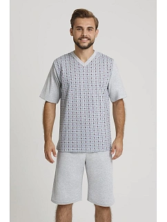 Pánské pyžamo Gucio 1850 v plné délce 4XL-5XL