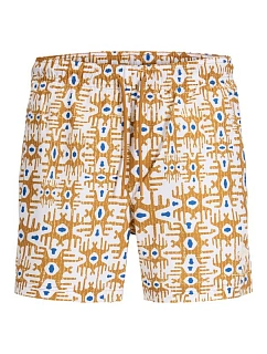 Jack&Jones pánské plavky JPSTMAUI SAND MATURE SWIM SHORTS 12291428 BUCKTHAM BROWN
