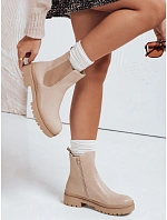 Dámské krémové kozačky MONDERICO FashionStreet ZY0540 Dámské krémové kozačky MONDERICO FashionStreet ZY0540