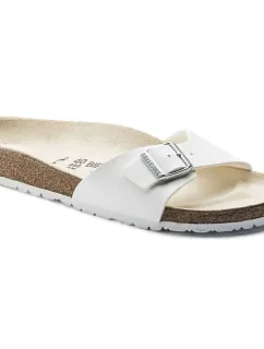 Dámské žabky Birkenstock Madrid Birko-Flor White regular wide (0040731)