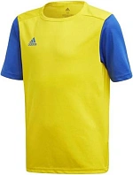 Dětské fotbalové tričko Estro 19 Jersey JR FT6681 Žlutá s modrou - Adidas