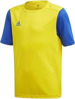 Dětské fotbalové tričko Estro 19 Jersey JR FT6681 Žlutá s modrou - Adidas