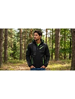 Pánská softshellová bunda Geographical Norway ROYAUTE MEN ASS A BS2 056 (WT1804H/GN-BLACK / GREEN)
