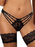 Dámské sexy tanga V-10088 Černá - Axami