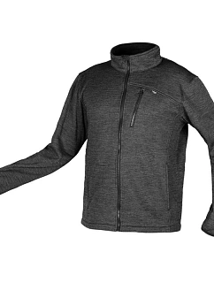 Mikina s knoflíky OUTDOOR, piké, šedá, velikost XXXL