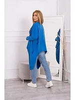 Oversize halenka s potiskem chrpy Oversize halenka s potiskem chrpy