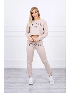 Sada Atlanta s potiskem béžová
