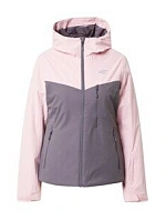 Dámská outdoorová bunda H4Z21-KUDN002 růžovo-šedá - 4F