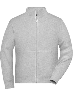 Daiber JN 1810 Pánská pracovní mikina Doubleface - Solid 02.1810 grey heather