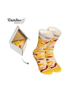 Duhové ponožky 1 pár havajský moře ponožek na pizzu