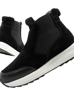 Scholl Beverly Bootie dámské kotníkové boty kožené černé dámské