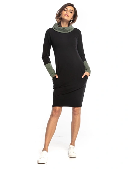 Dámské šaty Tessita T360 7 černo/khaki - Tessita Dámské šaty Tessita T360 7 černo/khaki - Tessita
