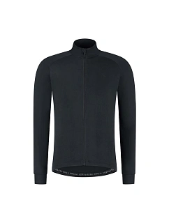 Tričko Rogelli s dlouhým rukávem ESSENTIAL LIGHT, černé, velikost 3XL