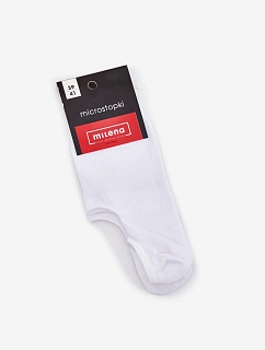 Dámské Bavlněné Hladké Microstopy Bílé