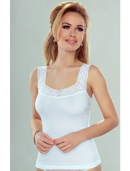 Bílá dámská košilka Eldar Arietta XXL-XXXL Bílá dámská košilka Eldar Arietta XXL-XXXL