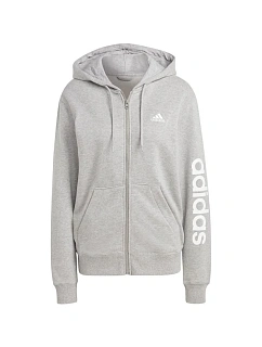 Mikina adidas Essentials Linear Full-Zip French Terry Hoodie W IC6866